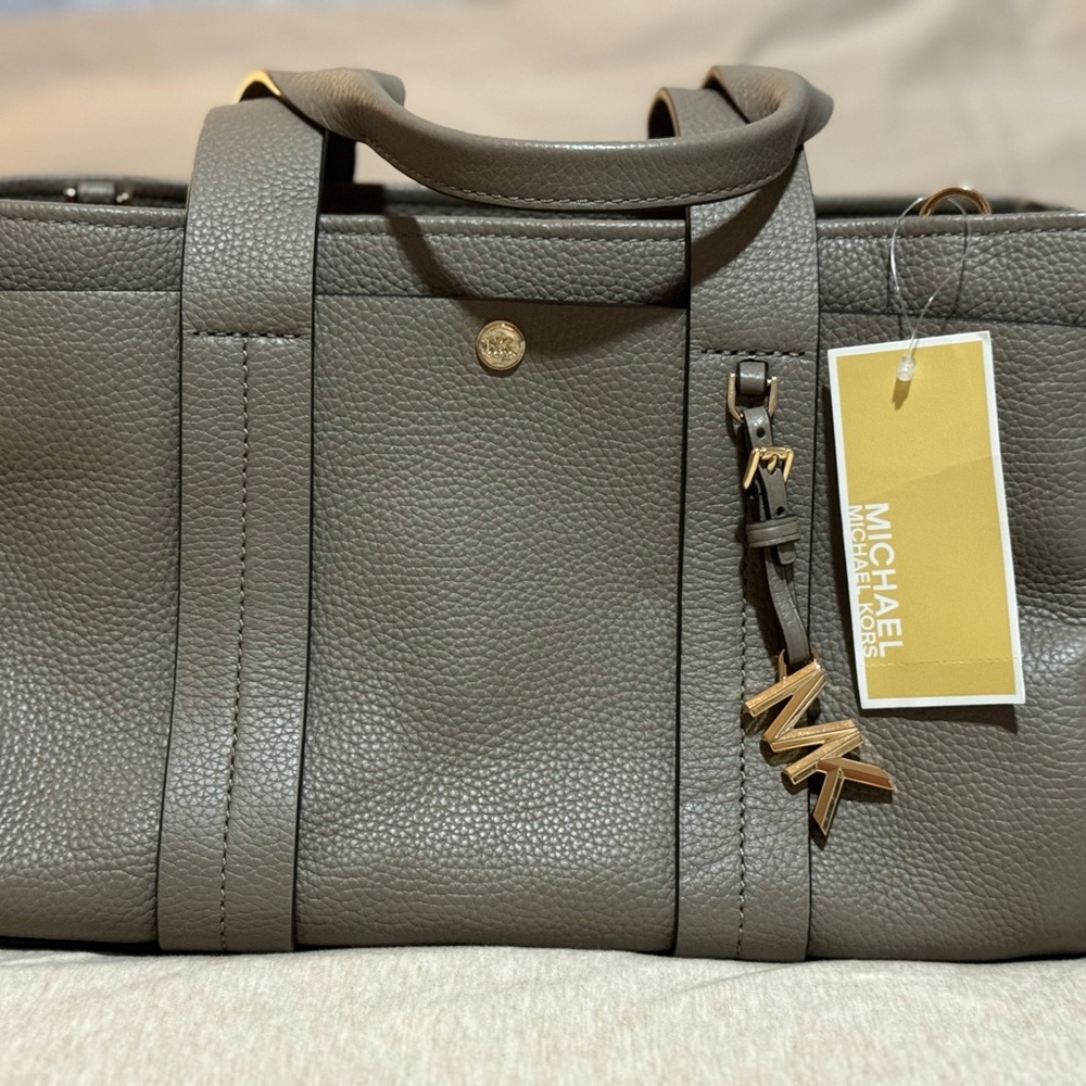 MICHAEL Michael Kors "Romee" east-west satchel bag in leather